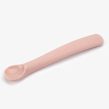 Load image into Gallery viewer, Silicone baby spoon (Large) - Strawberry pink
