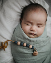 Load image into Gallery viewer, Muslin Swaddle Blanket Organic Cotton (Fog)

